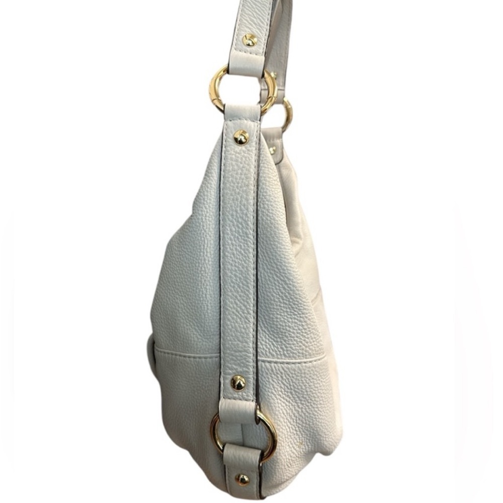 EUC cream colored Michael Kors White Leather Shoulder Bag - Picture 5 of 8